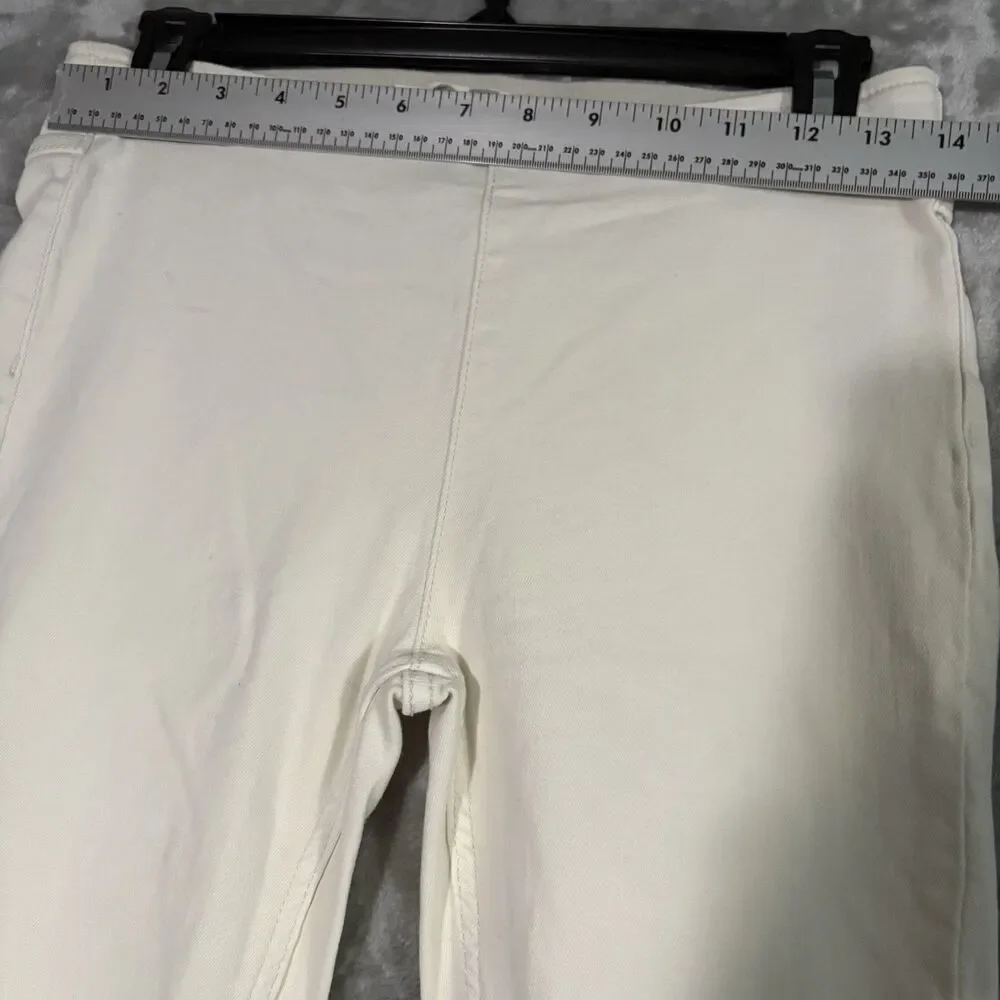 We The Free Free People Flare Jeans Women 27 Cream White Bell Bottoms Y2K Hippie